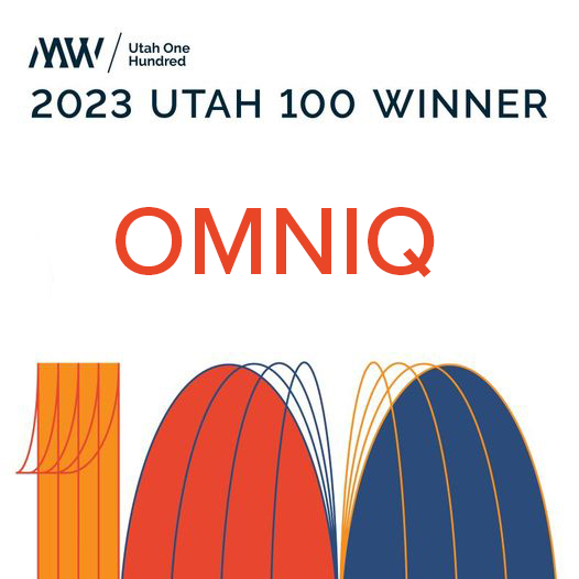 omniQ wins the Utah 100 award